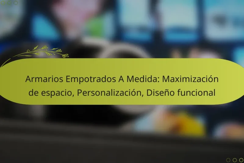 Armarios Empotrados A Medida: Maximización de espacio, Personalización, Diseño funcional