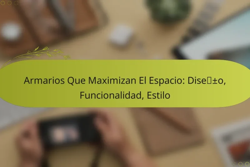Armarios Que Maximizan El Espacio: Diseño, Funcionalidad, Estilo