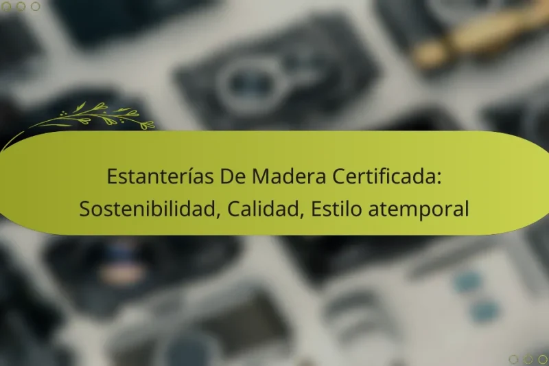 Estanterías De Madera Certificada: Sostenibilidad, Calidad, Estilo atemporal