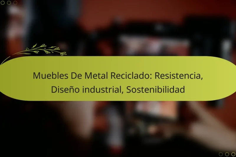 Muebles De Metal Reciclado: Resistencia, Diseño industrial, Sostenibilidad